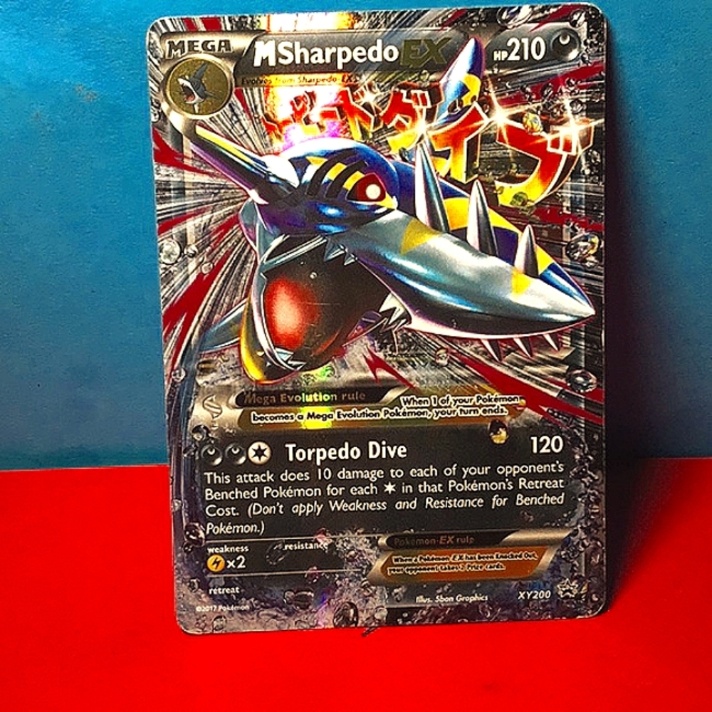 2017 SHARPEDO EX REVERSE HOLO XY200 ULTRA RARE PRE OWNED